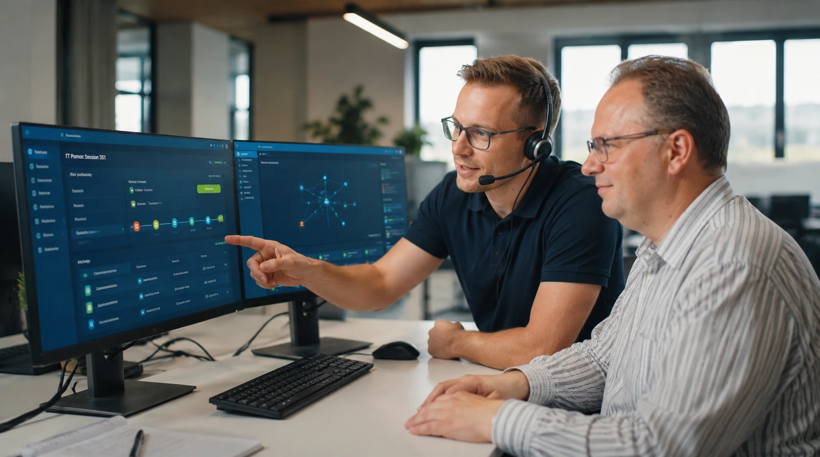 Network and server monitoring, security oversight, IT HELP